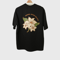 The Floral Vibe (B)  Oversized T-Shirt