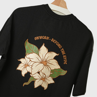 The Floral Vibe (B)  Oversized T-Shirt